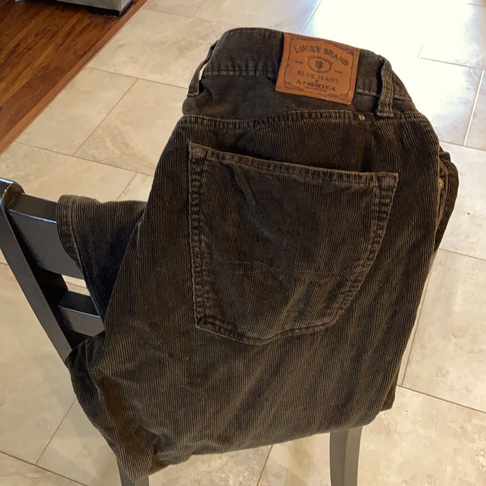 Lucky Brand dark brown Corduroy pants